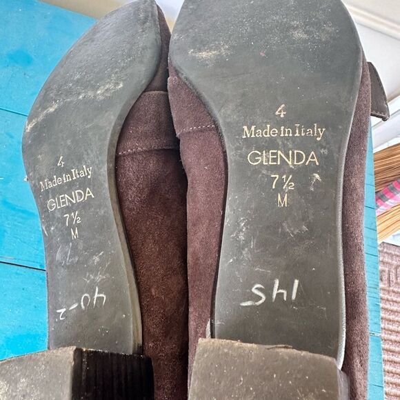 Brighton Brown Heeled Loafers size 7.5 - Picture 7 of 8